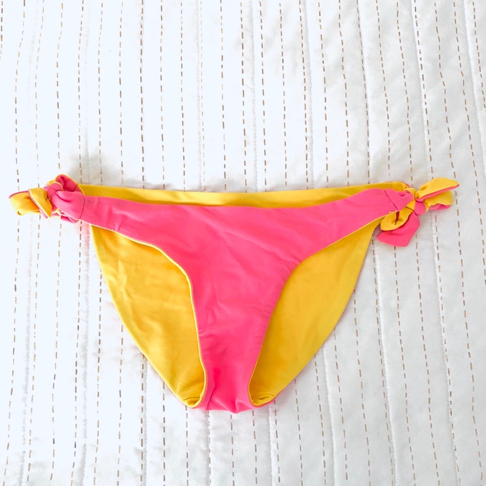 Aerie Reversible Pink and Yellow Bikini